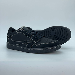 جردن 1 لو ترویس اسکات بلک فانتوم Jordan 1 Low Travis Scott Black phantom
