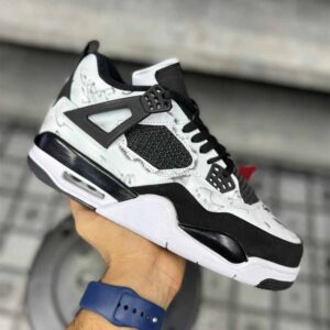 نایک ایرجردن 4 مشکی سفید Nike Air Jordan 4 Black White