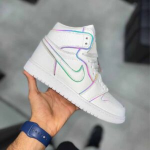 جردن 1 های تریپل وایت jordan 1 high triple withe