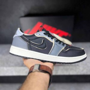 نایک جردن 1 لو اوجی ای ایکس اسموک گری Jordan 1 Low OG EX Black Smoke Grey
