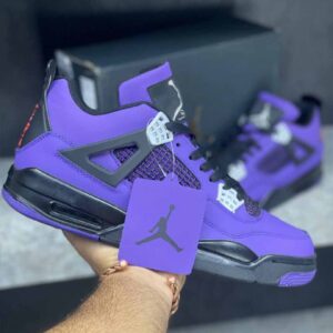 جردن 4 ترویس اسکات بنفش Jordan 4 Retro Travis Scott Purple