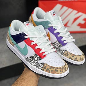 نایک دانک لو انیمال سافاری میکس  Nike Dunk Low Animal Safari Mix