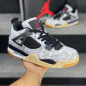 ایرجردن 4 استیو ویب وایت Air Jordan 4 Steve Wiebe White