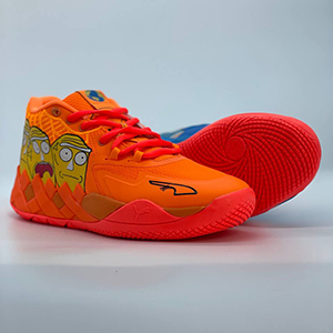 لاملو بال ریک و مورتی اورنج و بلو Lamelo Ball Rick And Morty Orange and Blue
