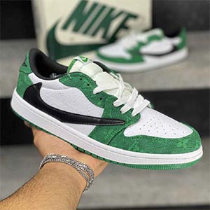 نایک جردن 1 ترویس اسکات لویی ویتون Nike Jordan 1 Travis scott Louis Vuitton