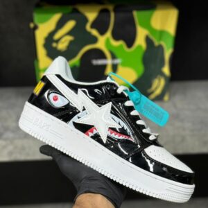 بتینگ ایپ بیپ استا شارک A Bathing Ape Bape Sta Low Shark Black