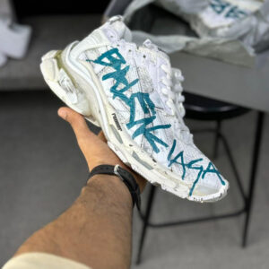 بالنسیاگا رانر BALENCIAGA RUNNER GRAFFITI WHITE/BLUE